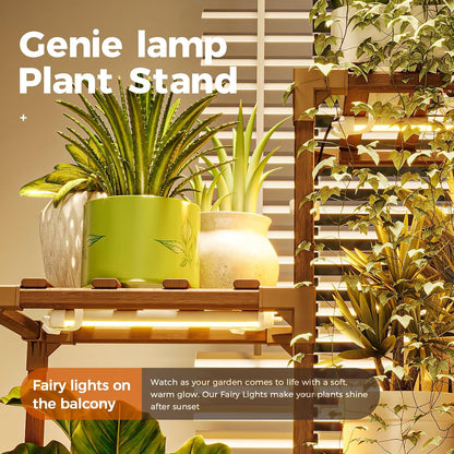 Plant Stand with Grow Lights for Indoor Plants 11 Potted | Corner Plant Shelf with Plant Lights for Indoor Growing